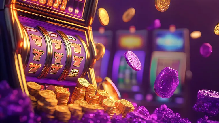 Colorful slot machine reels spinning at phmacao